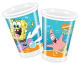 كاسات بلاستيك سبونج بوب 200 مل 8 قطع